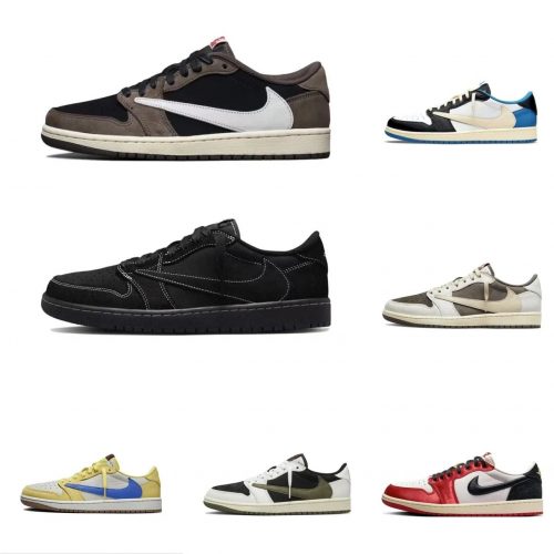 Nike Air Jordan 1 Low Travis Scott Collection Retro Sneakers Multicolor