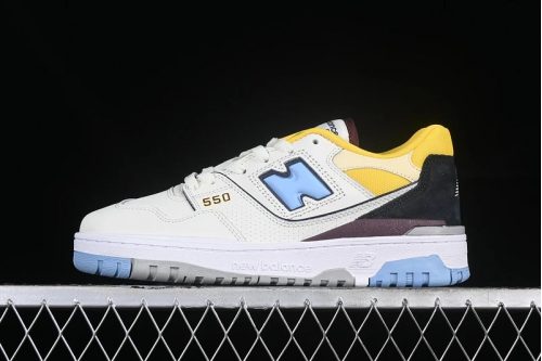 New Balance NB 550 Retro Sneakers White and Multicolor