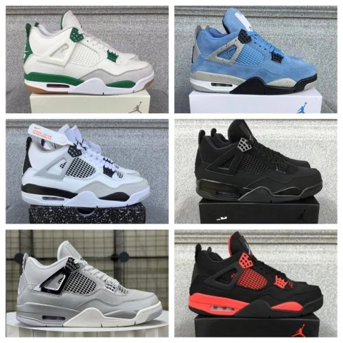 Jordan Air Jordan 4 Retro Chunky Basketball Sneakers Multicolor