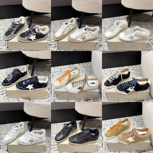 Golden Goose GGDB Super-Star Distressed Sneakers Multicolor