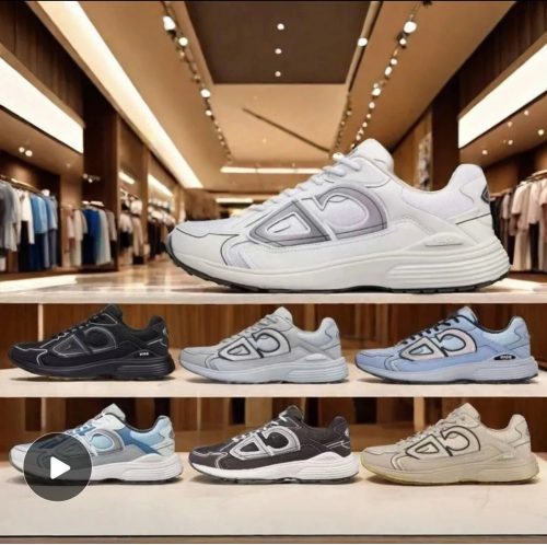 Dior B30 Chunky Sneakers Mesh and Leather White