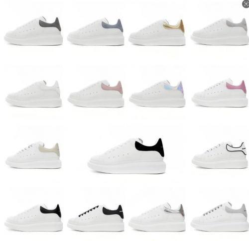 Alexander McQueen AMQ Oversized Chunky Leather Sneakers Multicolor