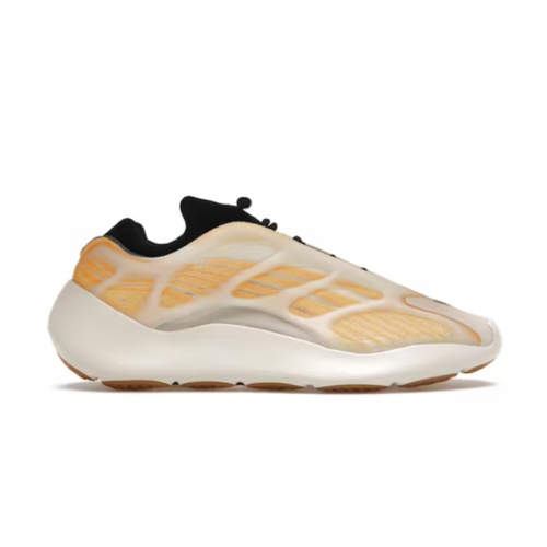 Adidas Yeezy 700 V3 Safflower Chunky Sneakers Yellow and White