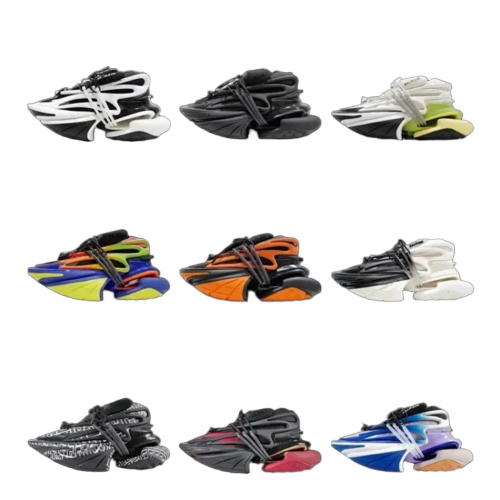 Balmain Unicorn Chunky Sneakers Multicolor