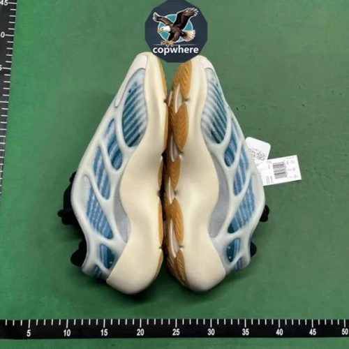 Adidas Yeezy 700 V3 Chunky Sneakers White and Blue
