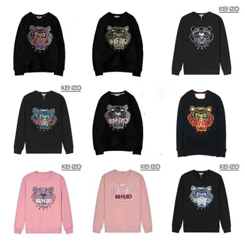Kenzo Tiger Embroidery Graphic Sweatshirt Multicolor