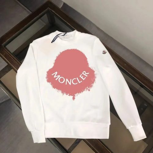 Moncler Spray Print Graphic Sweatshirt White