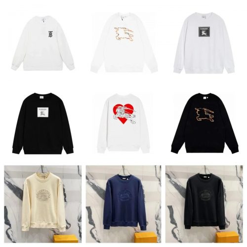 Burberry Equestrian Knight Graphic Crewneck Sweatshirt Multicolor