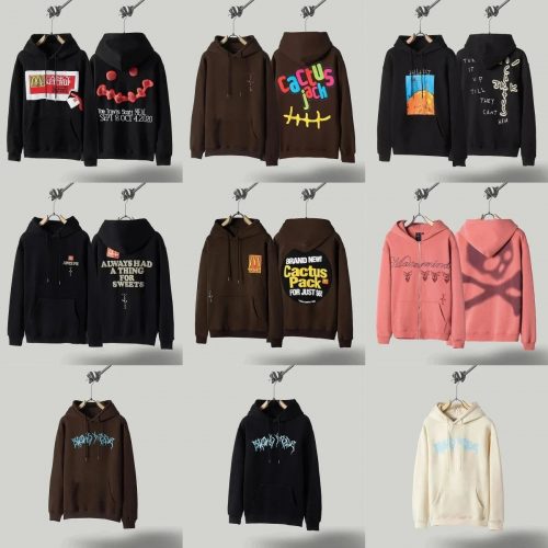 Travis Scott Cactus Jack Graphic Streetwear Hoodie Multicolor
