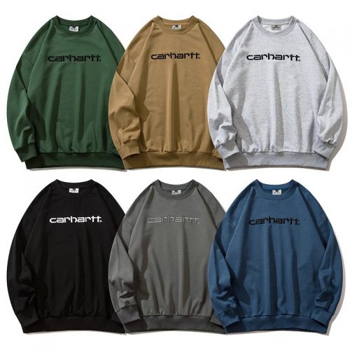 Carhartt Script Embroidery Oversized Crewneck Sweatshirt Multicolor