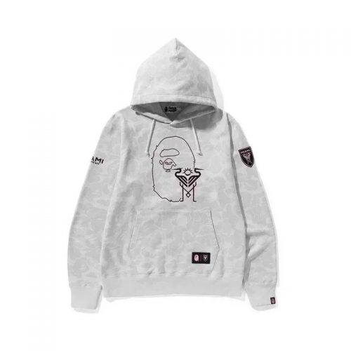 A Bathing Ape BAPE Miami Camo Pullover Hoodie White
