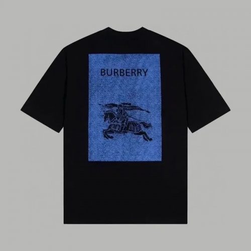 Burberry Equestrian Knight Graphic Oversized T-Shirt Black