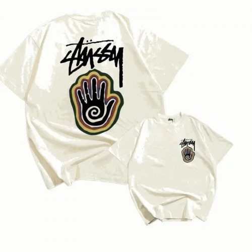 Stussy Hand Graphic Streetwear T-Shirt White
