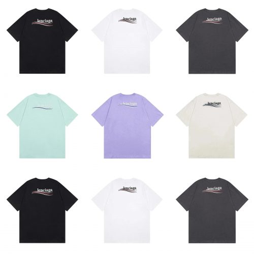 Balenciaga Political Campaign Oversized T-Shirt Multicolor