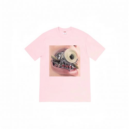 Supreme Mouth Graphic Tee Pink