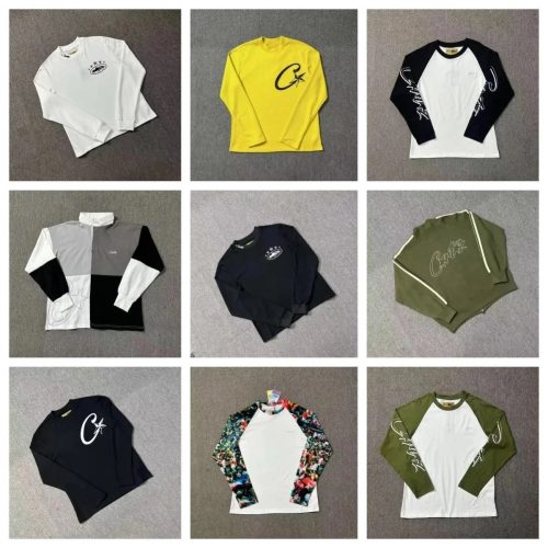 Corteiz CRTZ Graphic Long Sleeve Cotton T-Shirt Multicolor