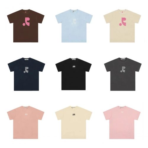 Brain Dead Logo Print Casual T-Shirt Multicolor