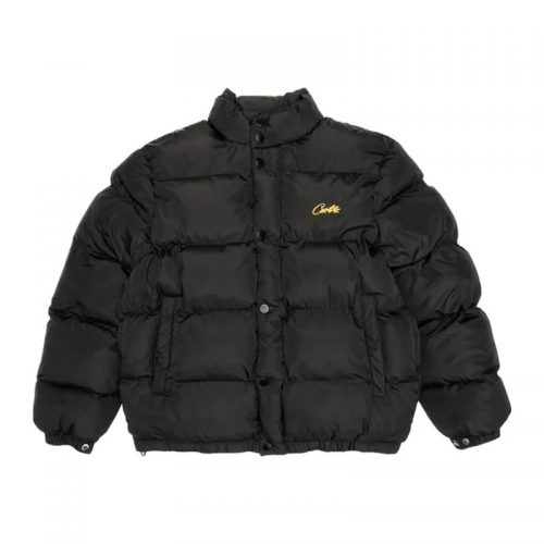 Corteiz Puffer Jacket Streetwear Down Jacket Black