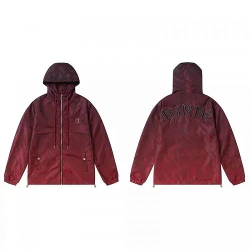 Trapstar Irongate Windbreaker Streetwear Jacket Red