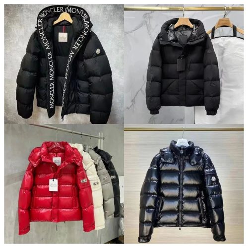 Moncler Maya Shiny Puffer Jacket Black