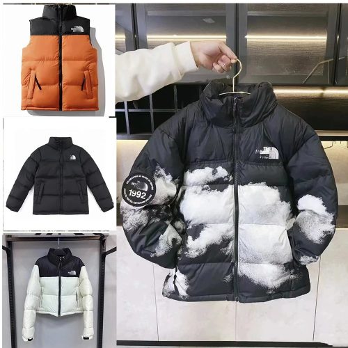 The North Face TNF Nuptse 1992 Puffer Jacket Black and White