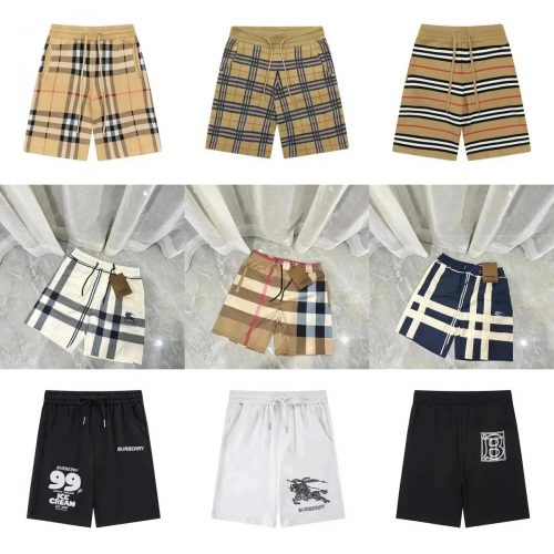 Burberry Check Print Casual Shorts Multicolor
