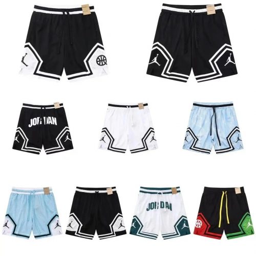 Jordan Diamond Basketball Shorts Mesh Athletic Apparel Multicolor