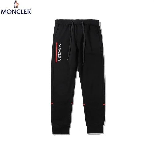 Moncler Logo Print Casual Joggers Black