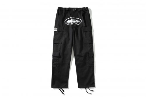 Guerillaz Cargo Pants Streetwear Trousers Black