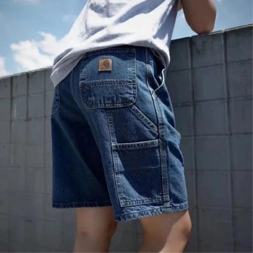 Carhartt Carpenter Denim Shorts Casual Blue