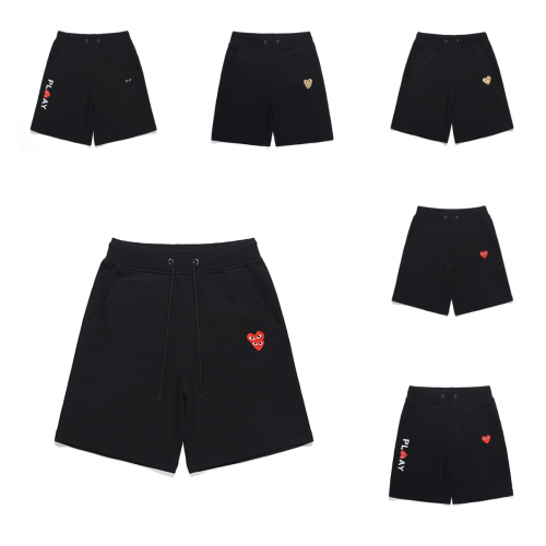 Comme des Garçons CDG PLAY Heart Patch Casual Shorts Black