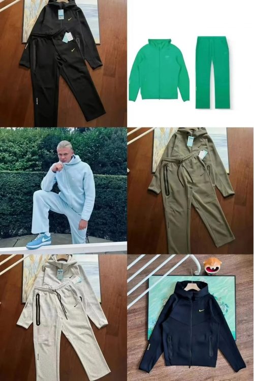 Nike NOCTA Tech Fleece Streetwear Tracksuit Set Multicolor