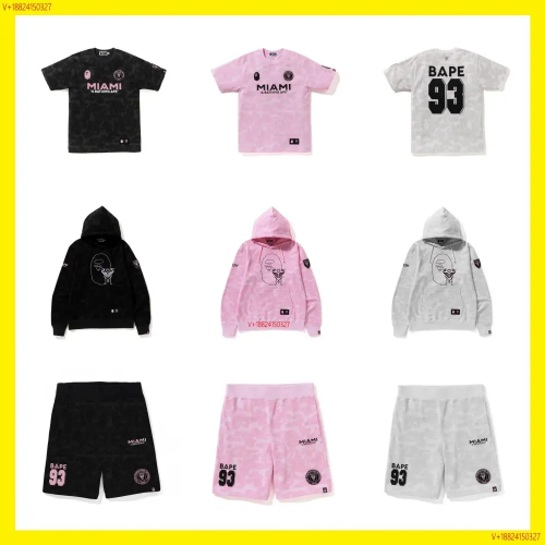 A Bathing Ape BAPE Miami 93 Streetwear Matching Set Multicolor