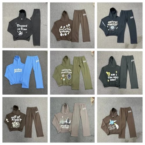 Broken Planet BPM Graphic Print Streetwear Tracksuit Set Multicolor