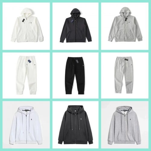 Polo Ralph Lauren PRL Zip-Up Hoodie and Joggers Matching Set Multicolor