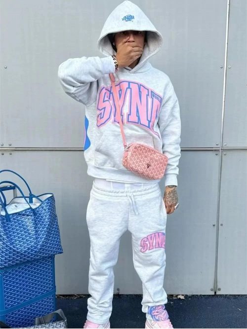 Syna World Syna Tracksuit Set Oversized Hoodie and Joggers Gray