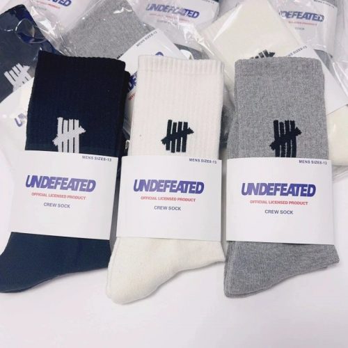 Undefeated Crew Sock Cotton Streetwear Socks Multicolor