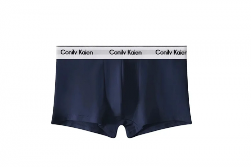 Conilv Kaien Solid Waistband Classic Boxer Briefs Navy