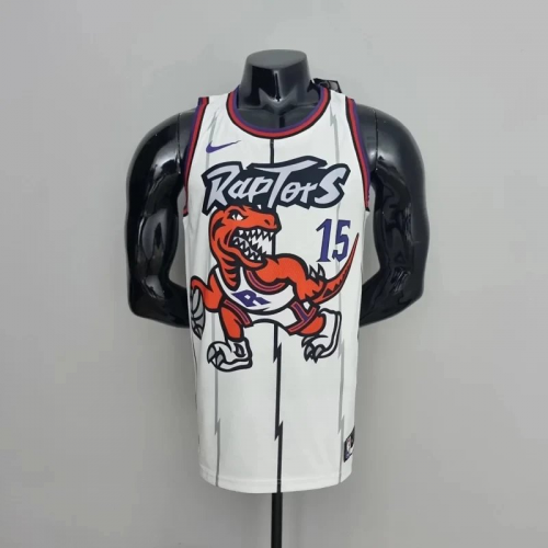 Nike Toronto Raptors 15 Vince Carter Retro Basketball Jersey White