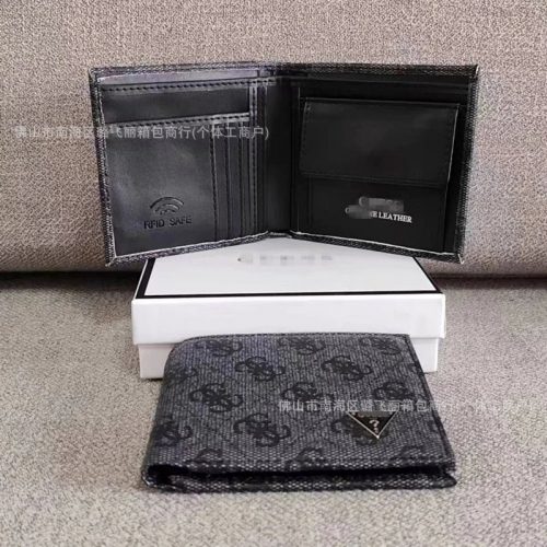 Guess Monogram Bifold Classic Wallet Black