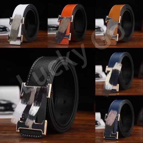 Hermes H Buckle Belt Leather Accessories Multicolor