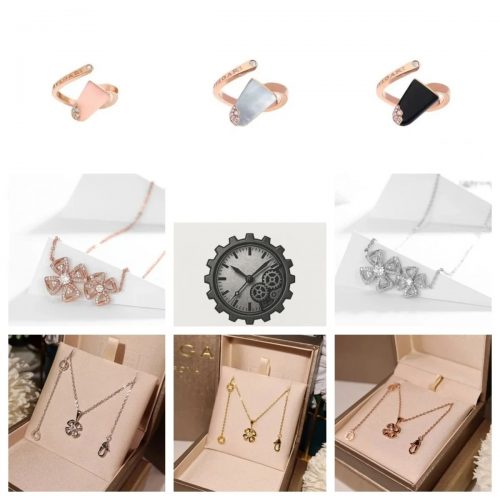 Bvlgari Fiorever Diamond Flower Necklace Jewelry Gold and Silver
