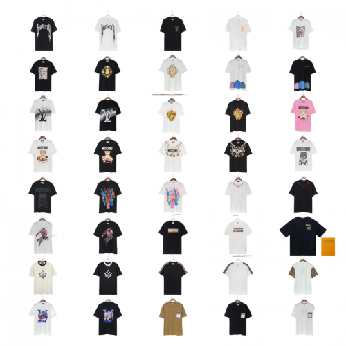 Louis Vuitton LV Graphic Print Casual T-Shirt Multicolor