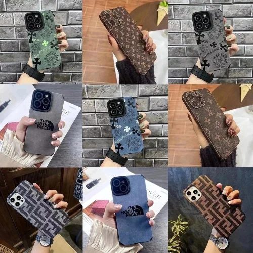 Chrome Hearts Cross Print Designer Phone Case Gray