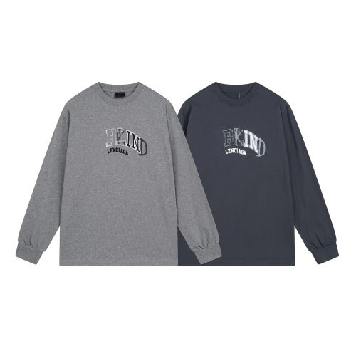 Balenciaga RLIND Logo Print Crewneck Sweatshirt Gray and Black