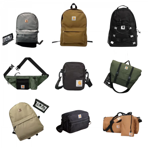 Carhartt WIP Collection Durable Canvas Backpacks and Bags Multicolor