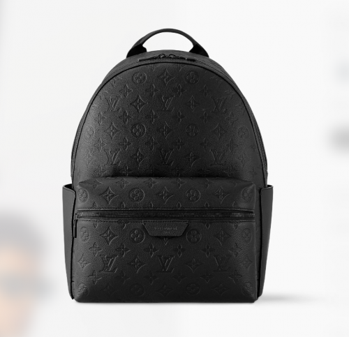Louis Vuitton LV Discovery Backpack PM Monogram Leather Travel Bag Black