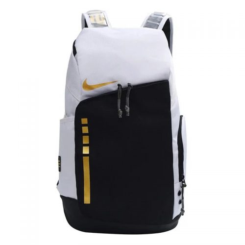 Nike Hoops Elite Pro Basketball Backpack White and Black