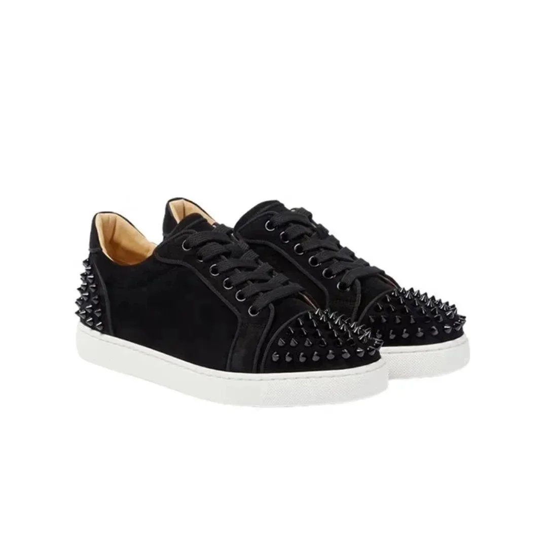 Black front and back studs Black front and back studs