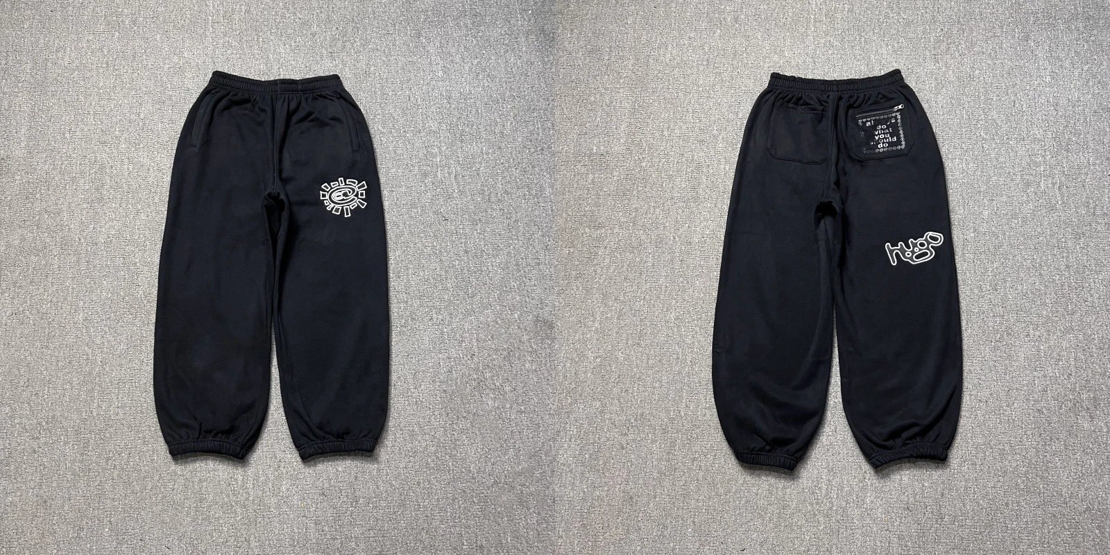 黑色黑色【艺术家联名款裤子】 黑色黑色【艺术家联名款裤子】
